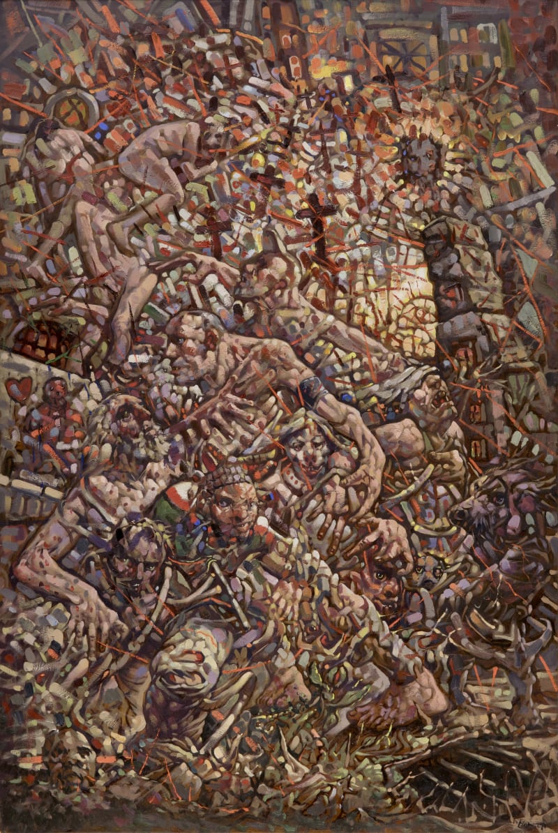 Peter Howson Pogroms àl'est., 2017