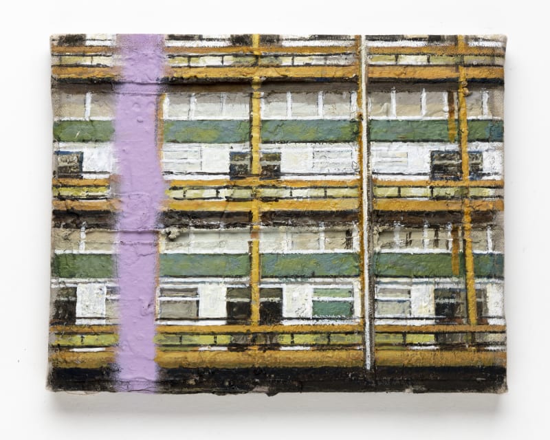 David Hepher Flats With White Pipe And Graffiti II, 2021