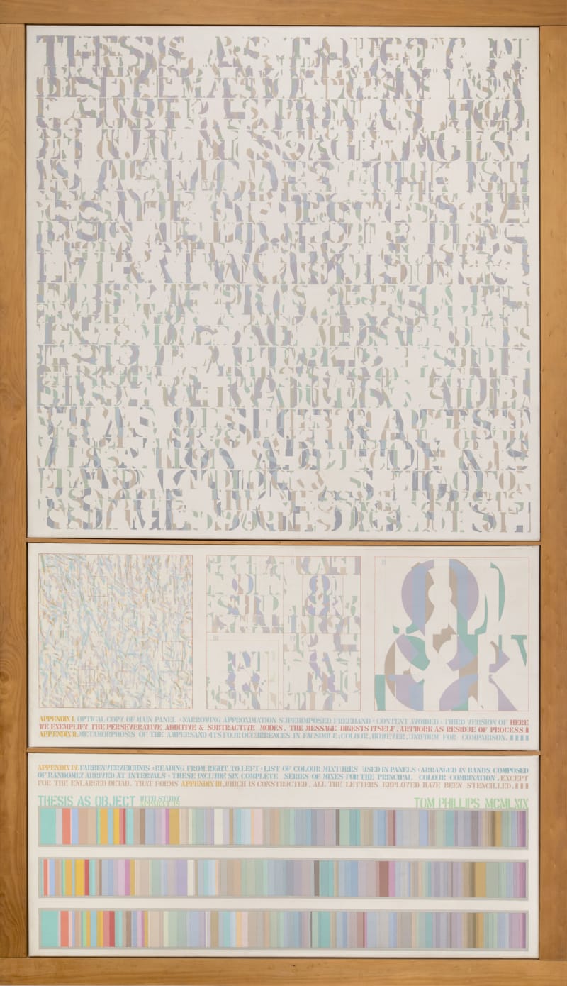 Tom Phillips, Thesis as Object: With Scholarly Apparatus (1969), 1969