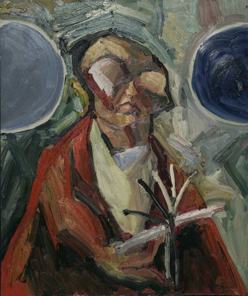 Edward Dutkiewicz Self Portrait with Goggles III, 1990
