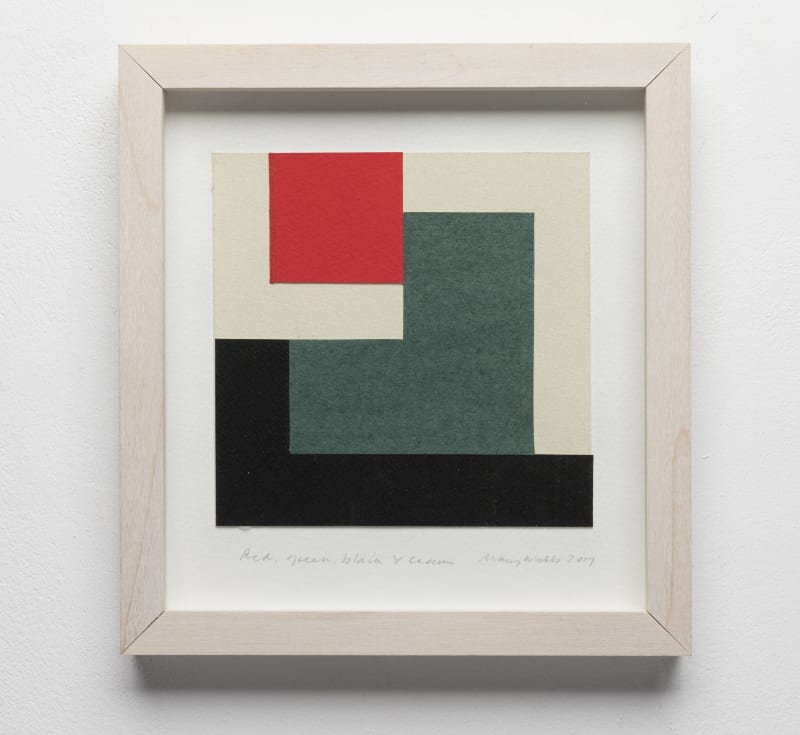 Mary Webb Red, green, black and cream , 2017