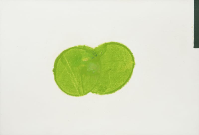 Prunella Clough Untitled (green mark on white canvas), 1996
