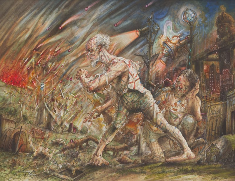 Peter Howson Quaere Verum (Seek the Truth), 2024