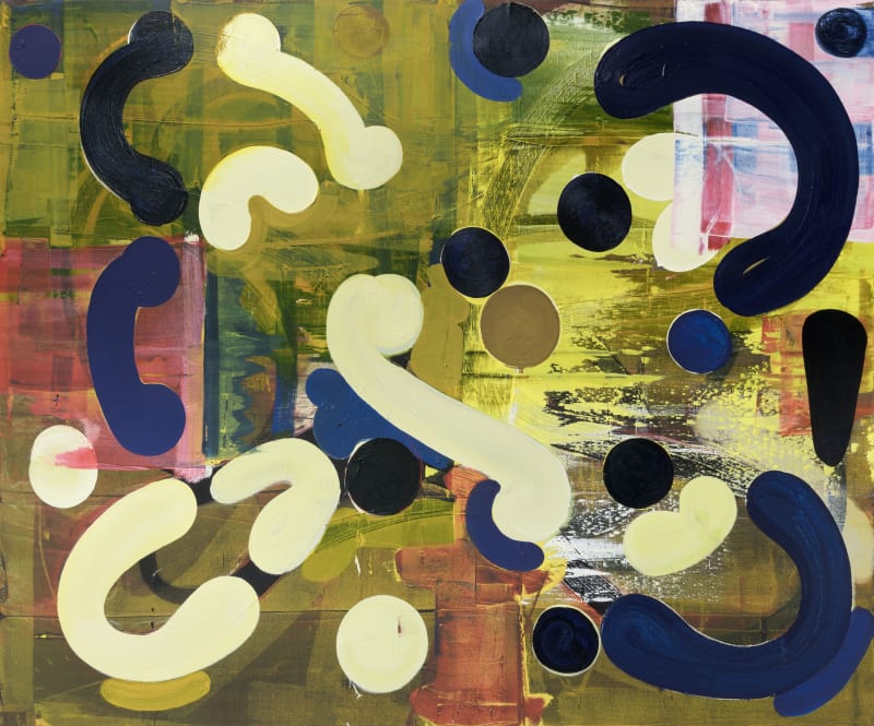 George Blacklock Line Through Chaos (Reconstructed painting), 2003-17