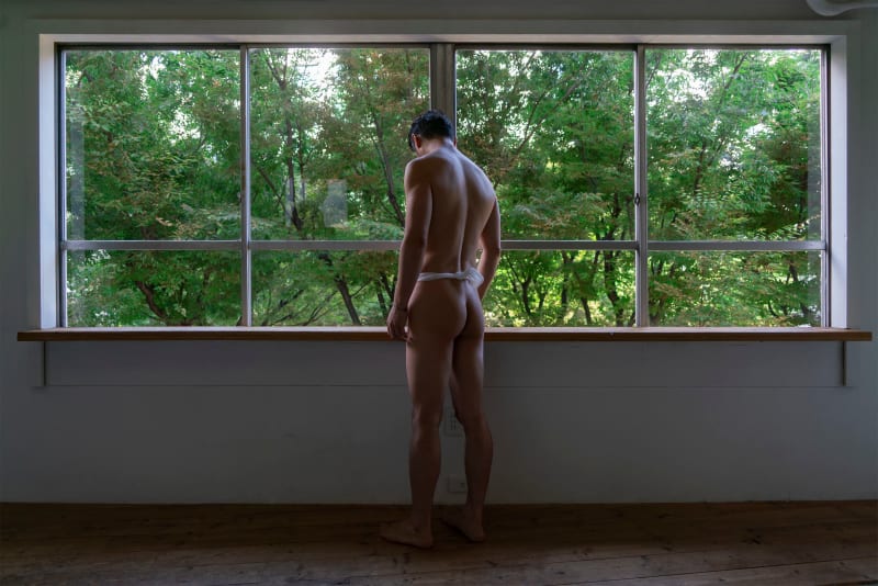 Shen Wei, Self-portrait (Tall Garden), 2024