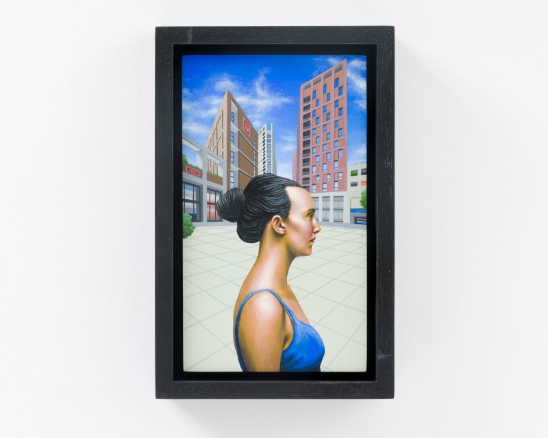 Carl Randall Girl in a Grid, 2024