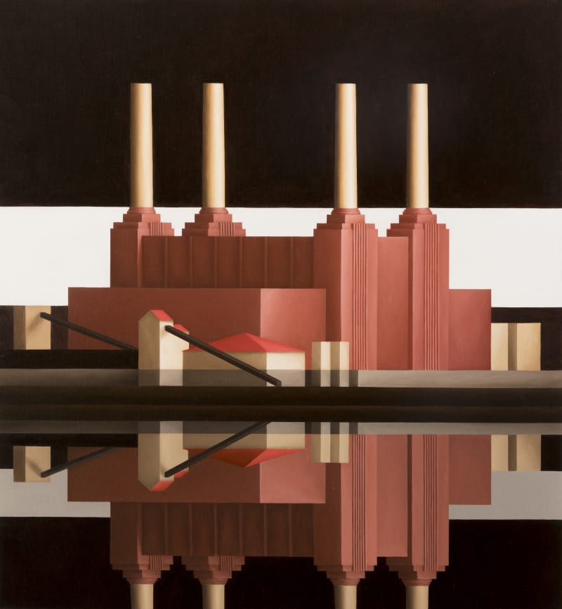 Renny Tait Battersea, Reflection White Stripe, 2017