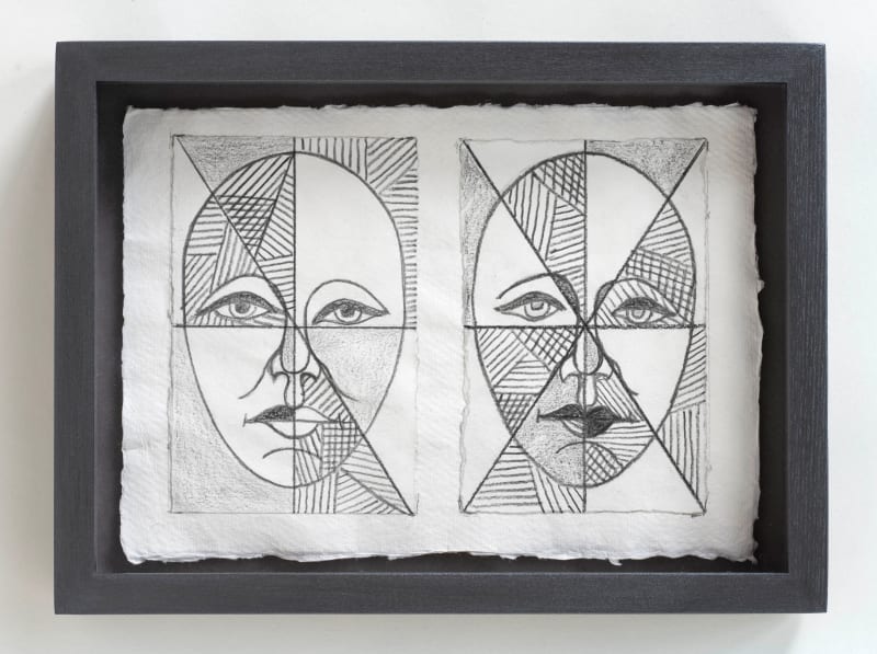 Glenys Barton Faces I, 2020