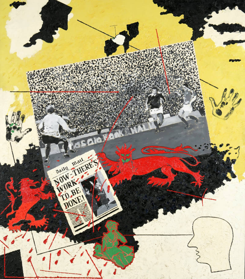 Derek Boshier, The Politician and The Football Crowd, 1979