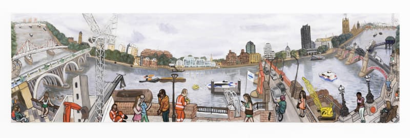 Jiro Osuga The River, 4. Albert Bridge To Westminster Bridge, 2019