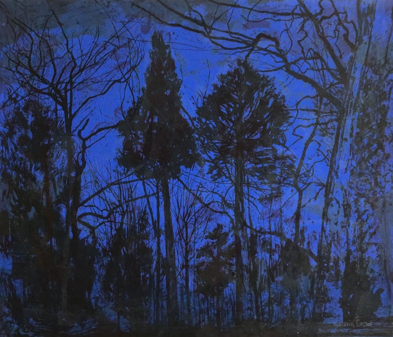 Victoria Crowe Against the Light: Deeper Blue, Jewelled Evening, 2016
