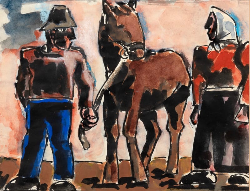 Josef Herman, Composition, 1974