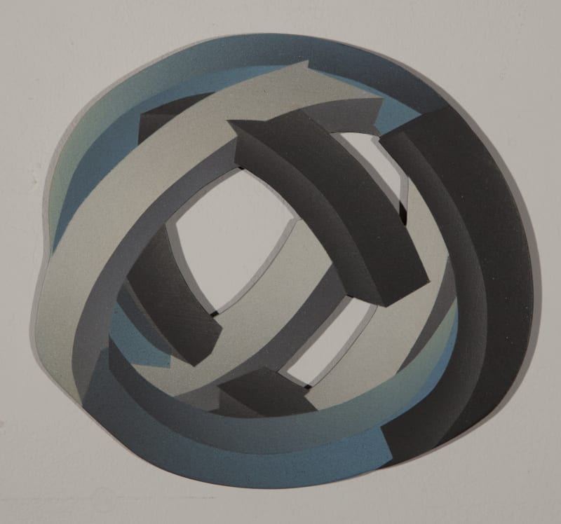 Julia Farrer Helical Knot I (blue), 2012
