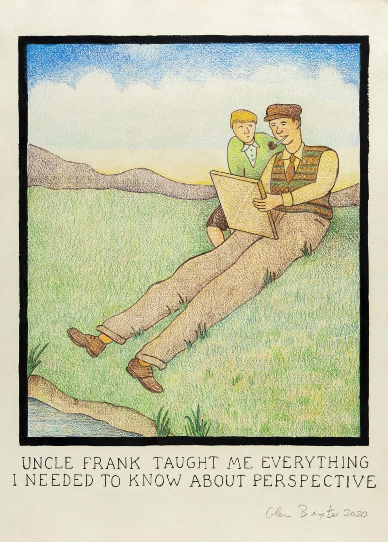 Glen Baxter, Uncle Frank Taught Me Everything I Needed to Know About Perspective, 2020