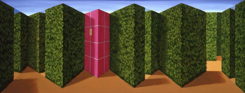 Patrick Hughes Find the Present, 1996