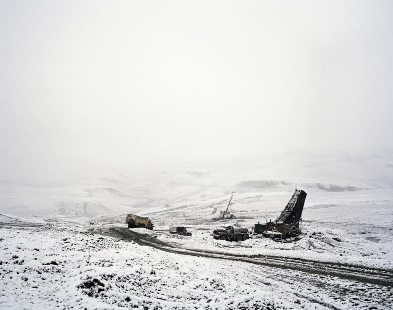 Simon Roberts Drilling rigs, Kupol gold mine, Chukotka, Far East, 2004