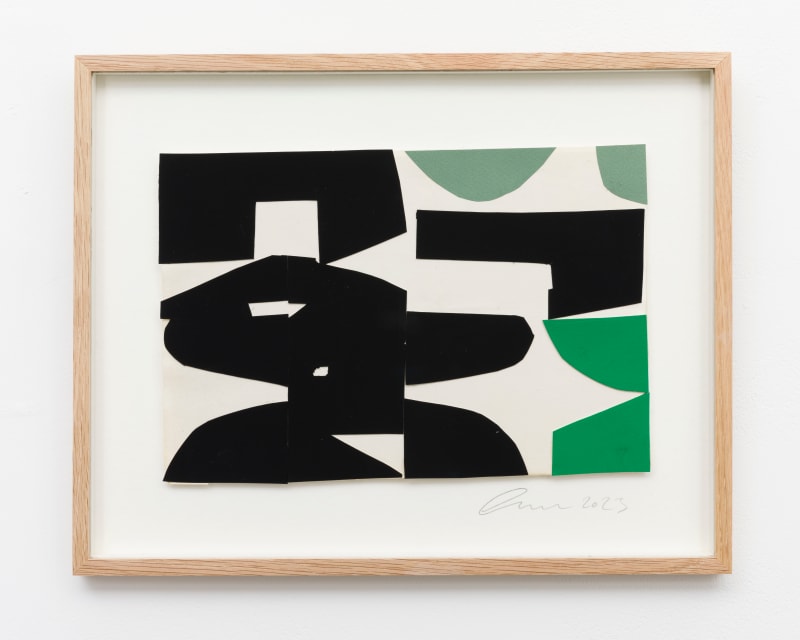 Liza Giles Black/emerald/celadon study, 2023