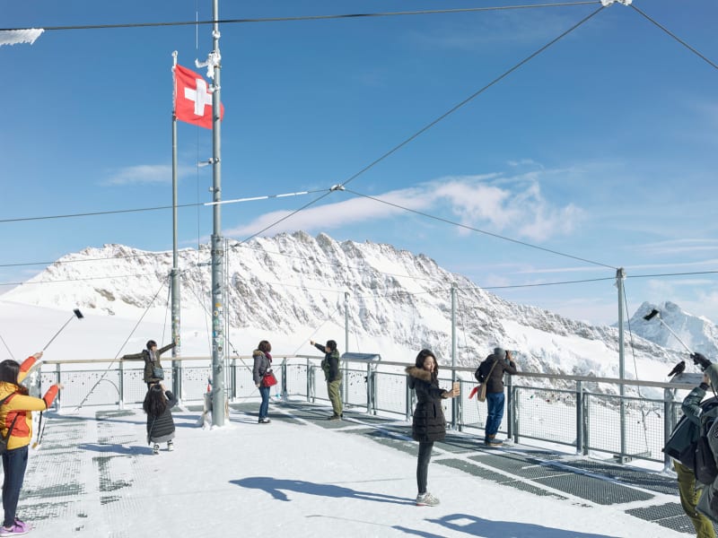 Simon Roberts Observation Terrace Sphinx, Jungfraujoch, Switzerland, 2016