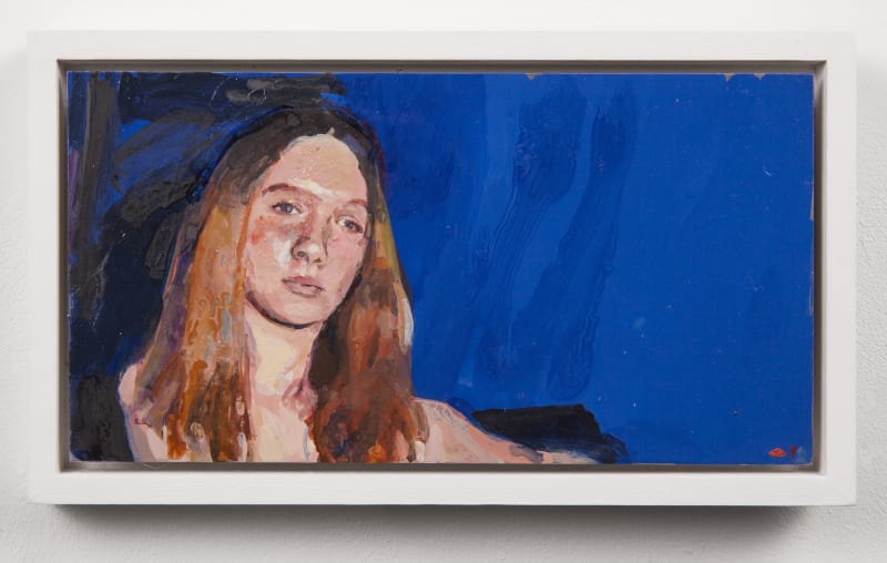 Geraldine Swayne Blue Background, 2016