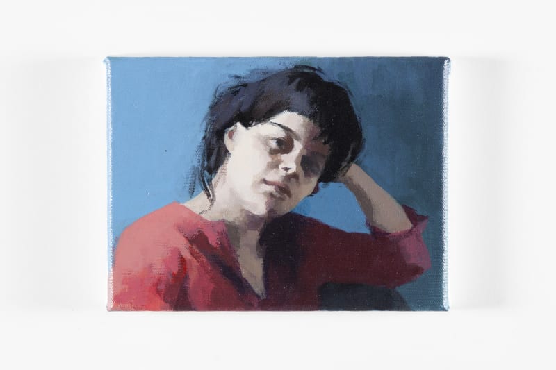 Claerwen James Young Woman in a Red Shirt, 2020