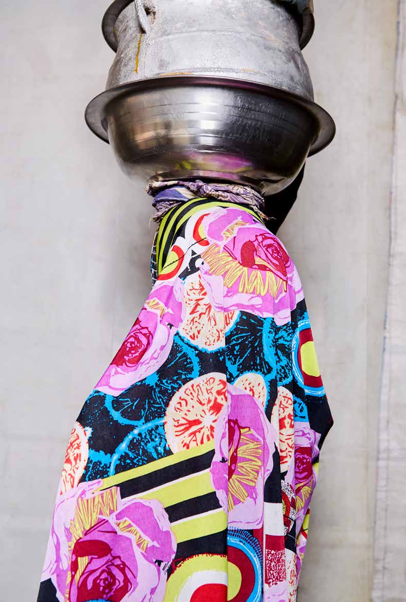Lorenzo Vitturi, White Tarpaulin, Chinese Cloth and Ewe Agoin, 2017