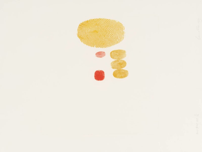 Bernard Cohen Untitled, from White Ink Suite 1-6, 1973