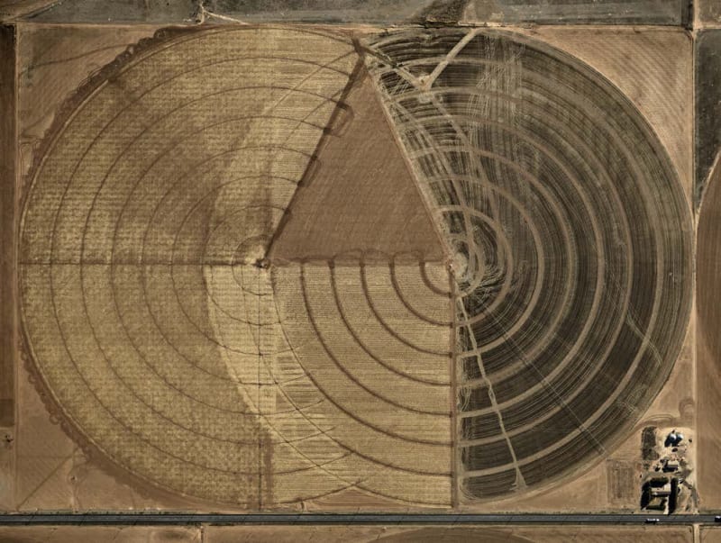 Edward Burtynsky Pivot Irrigation #1, High Plains, Texas Panhandle, USA, 2011, 2013