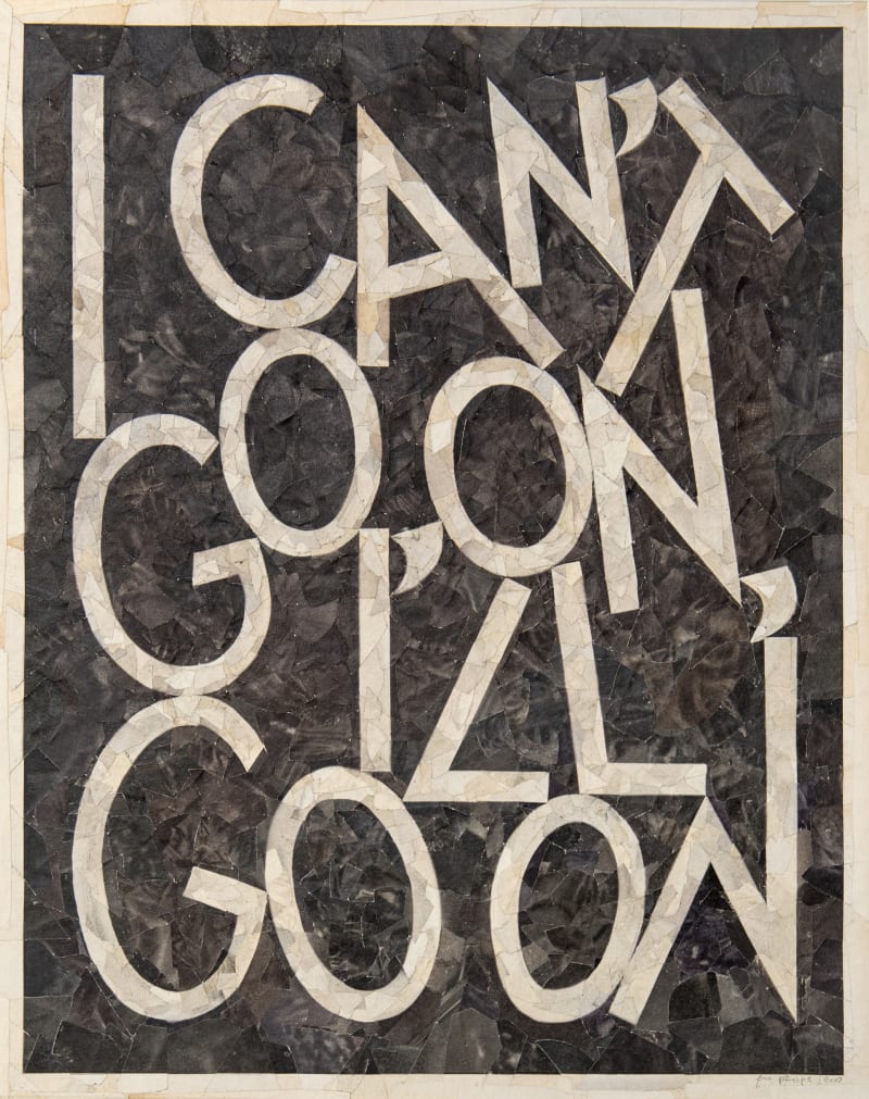 Tom Phillips After Beckett, 2017