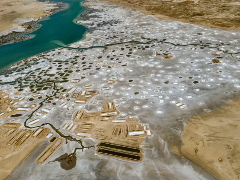 Edward Burtynsky Salt Ponds #2b, Near Fatick, Senegal, 2019