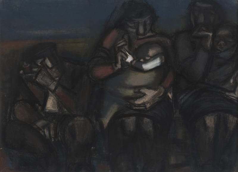 Josef Herman Family Time, 1964