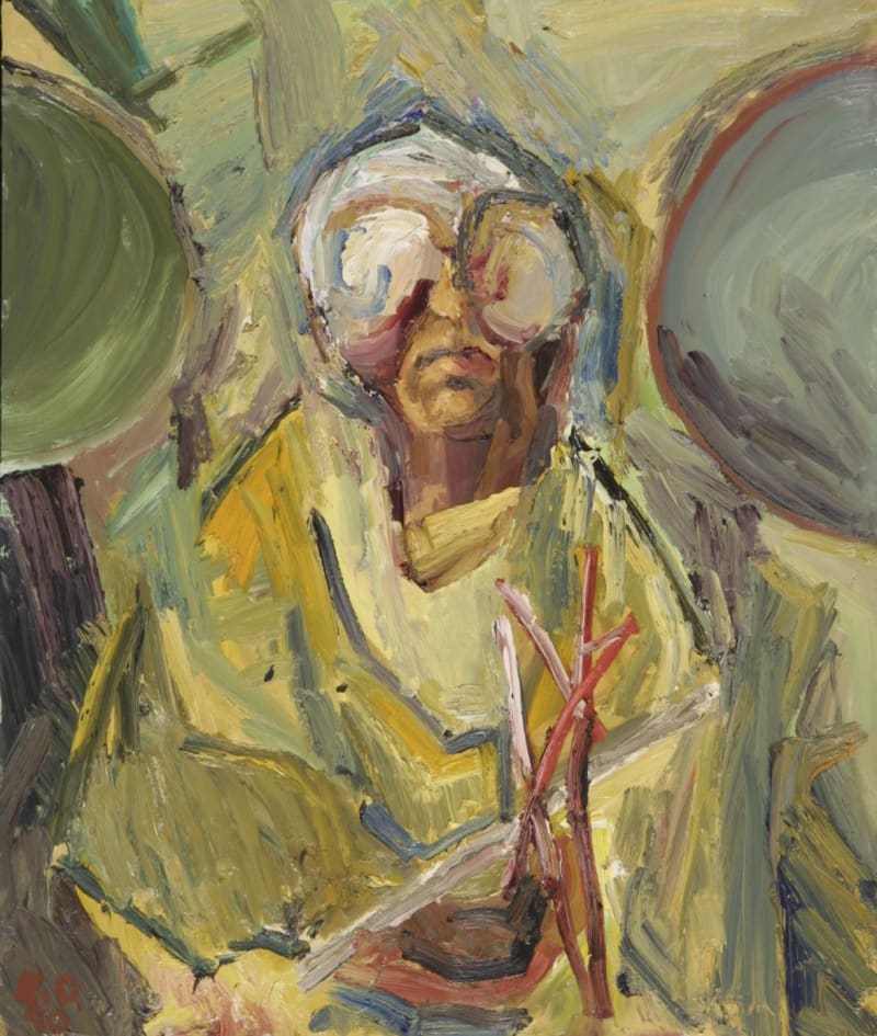 Edward Dutkiewicz Self Portrait with Goggles II, 1990