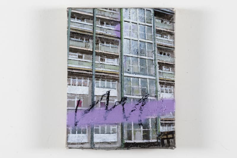 David Hepher Meath Façade with Graffiti, 2020