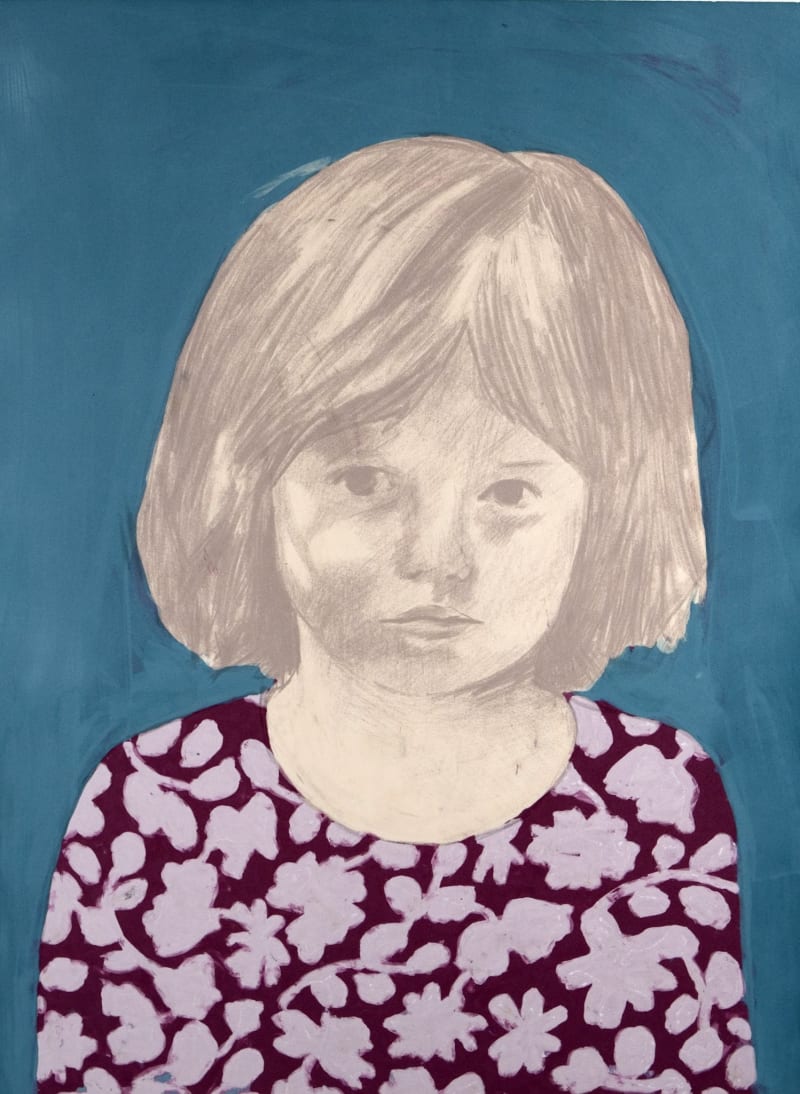 Claerwen James Girl 4, Purple, 2010