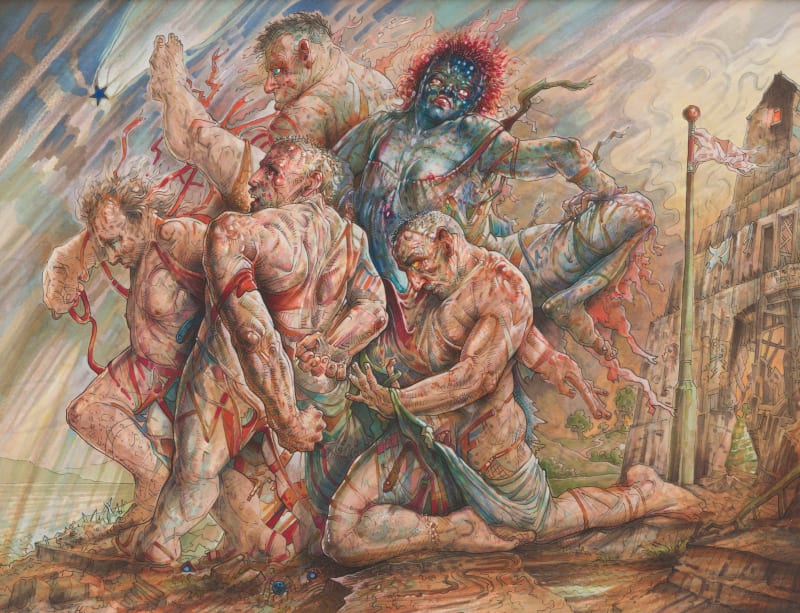 Peter Howson Quae Nocent Docent (Things that Injure Teach), 2024