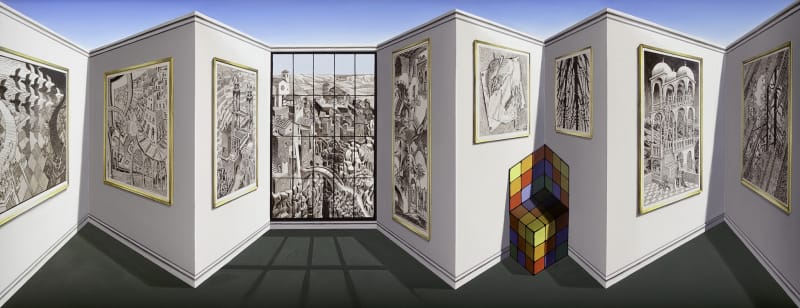 Patrick Hughes The Pleasure of Escher, 2014
