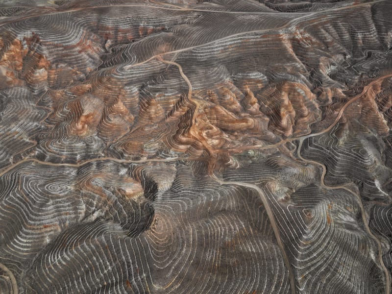 Edward Burtynsky Erosion Control #2, Yesilhisar, of Central Anatolia, Türkiye, 2022
