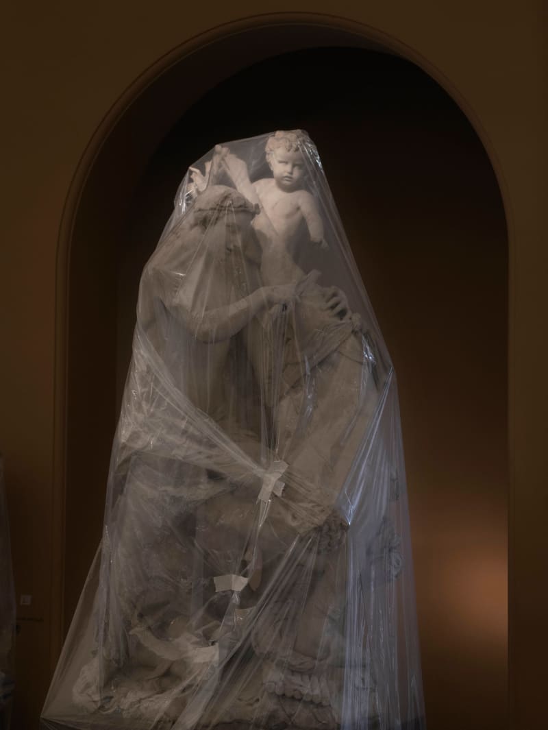 Simon Roberts Shrouded Sculpture #11 (Apollo flaying Marsyas by Antonio Corradini), 2021