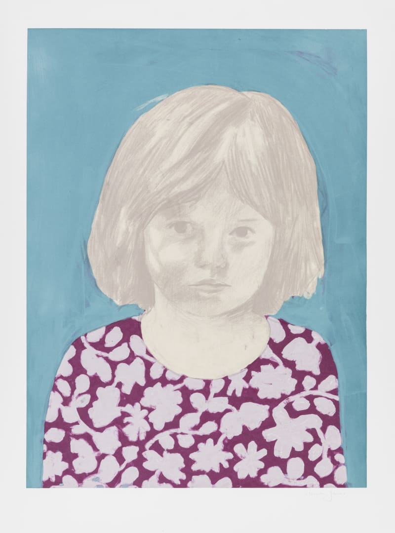 Claerwen James Girl 4, Purple, 2010
