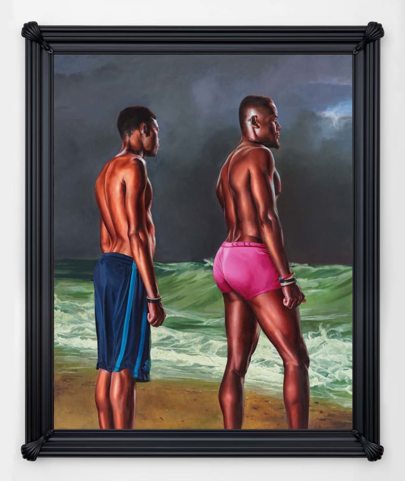Kehinde Wiley, Fishermen Upon a Lee-shore, in Squally Weather (Zakary Antoine and Nelson Noël), 2017