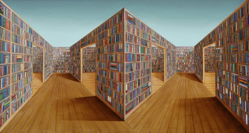 Patrick Hughes A Brown Study, 2010