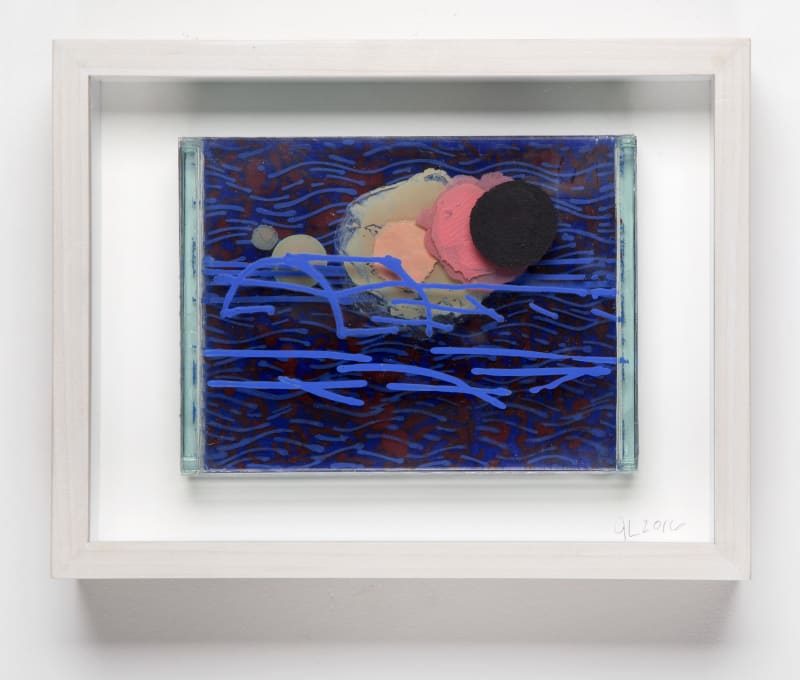 John Loker Pig Arcs Etc. I, 2016 Oil & acrylic on glass 17.8 x 22.9 cm | 7 x 9...