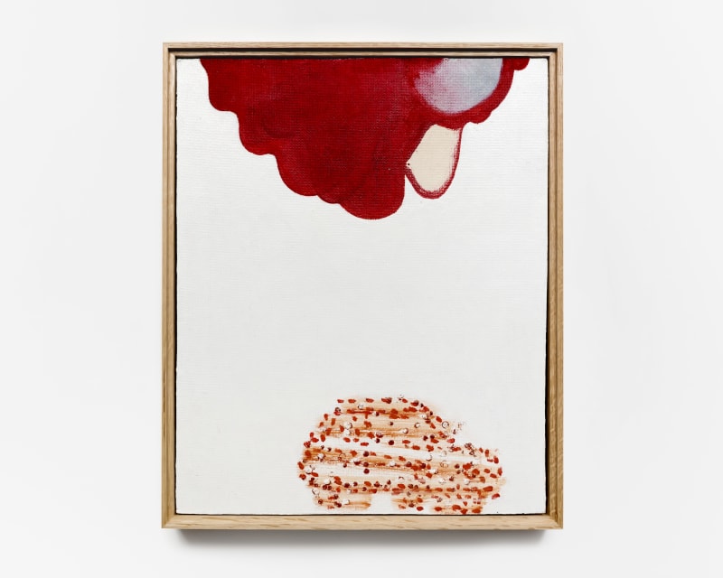 PRUNELLA CLOUGH Canopy & Car Oil on canvas 46.5 x 37.5 cm | 18 1/4 x 14 3/4 in Enquire