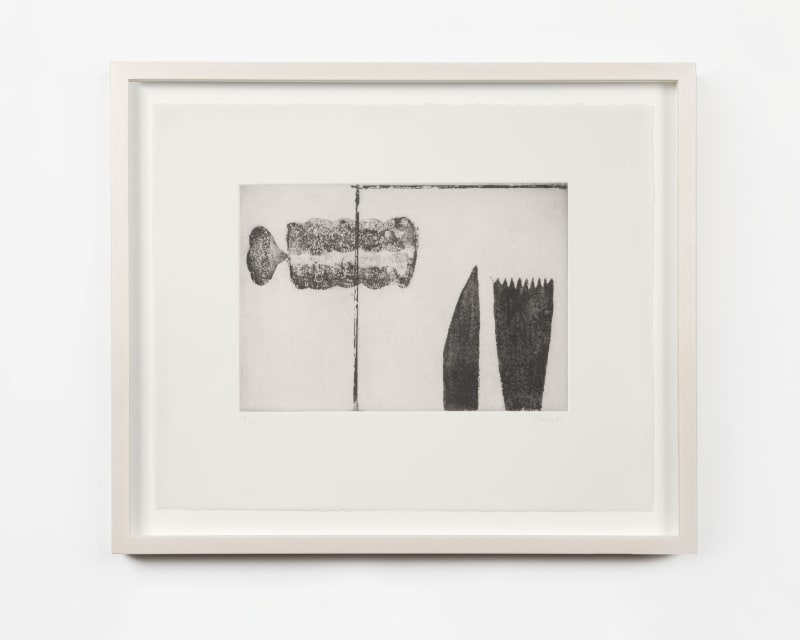 PRUNELLA CLOUGH Shadow Play 6, 1992 Etching 34.5 x 42.5 cm | 13 3/4 x 16 3/4 in Edition of...