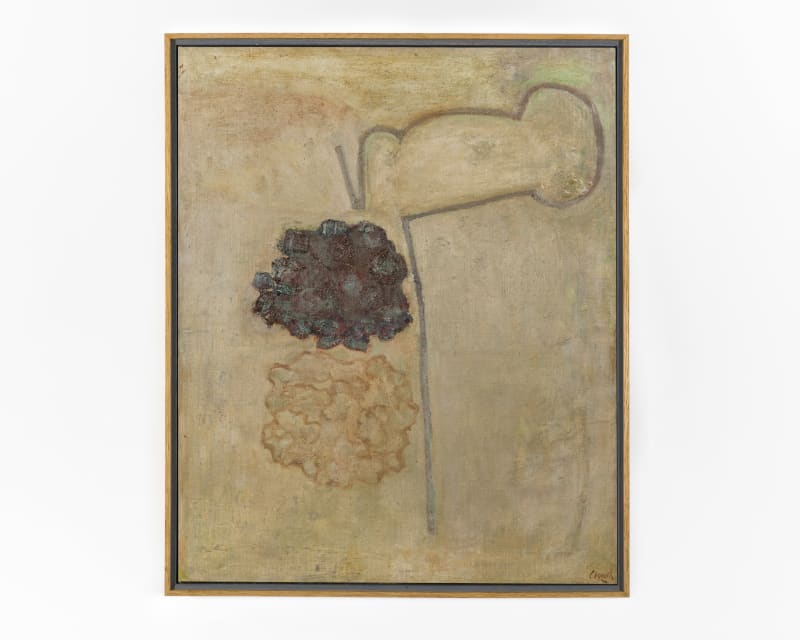 PRUNELLA CLOUGH Winter Garden, c. 1960 Oil on canvas 69 x 56 cm | 27 1/8 x 22 1/8 in...