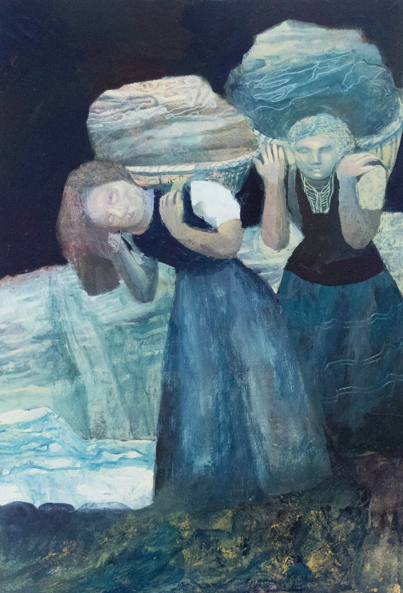MICK ROONEY The Daughters of Sisyphus, 2020 Gouache/Tempera on paper 33 x 20 cm | 13 x 8 in Enquire