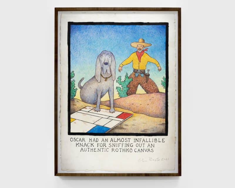 Glen Baxter Oscar Had an Almost Infallible Knack for Sniffing Out an Authentic Rothko Canvas, 2021