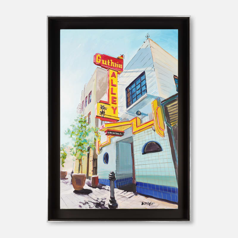 Bob Dylan Original Artwork Guthrie's Alley, Bakersfield