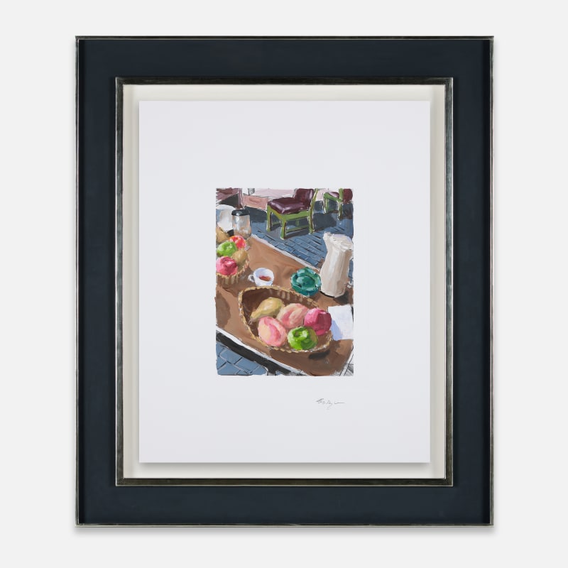 Bob Dylan Original Artwork Still Life with Peaches