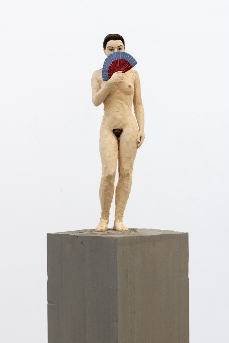 Stephan Balkenhol Femme à léventail, 2018