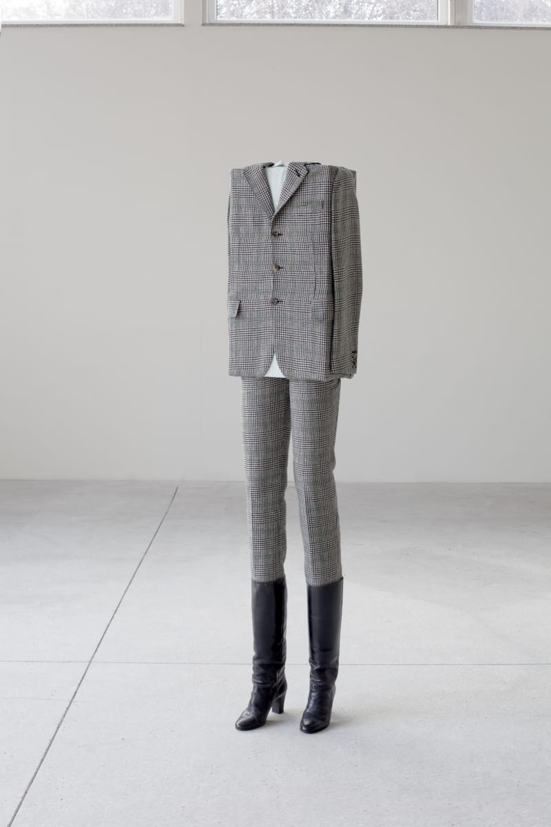 Erwin Wurm, Long leg suit (Kastenmänner-Serie) (2019) Home Sweet Home at Thaddaeus Ropac Salzburg Villa Kast 2019
